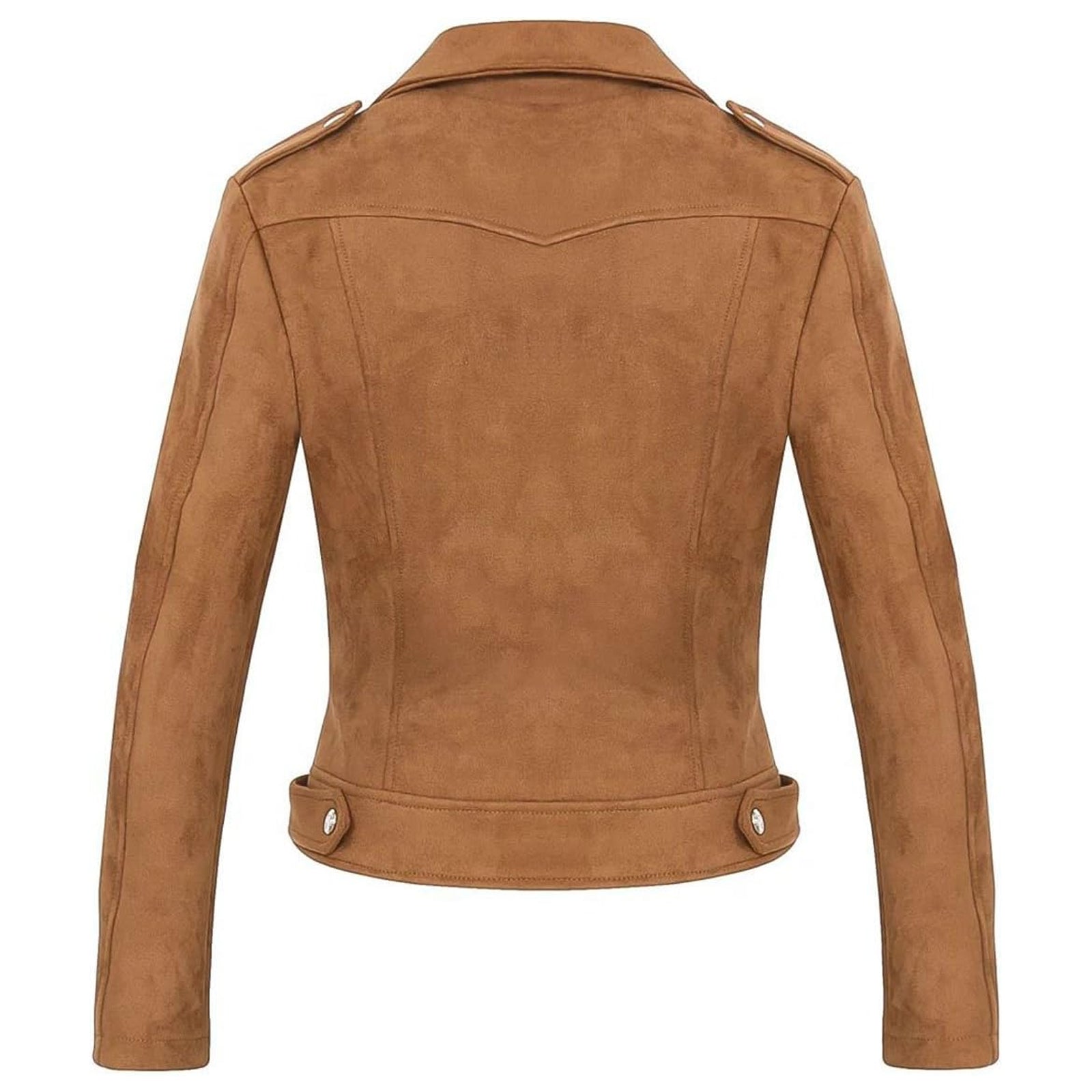 Women's Faux Suede Moto Biker Jacket – Stylish Casual Fashion Leather Look Coat by Regals Leather