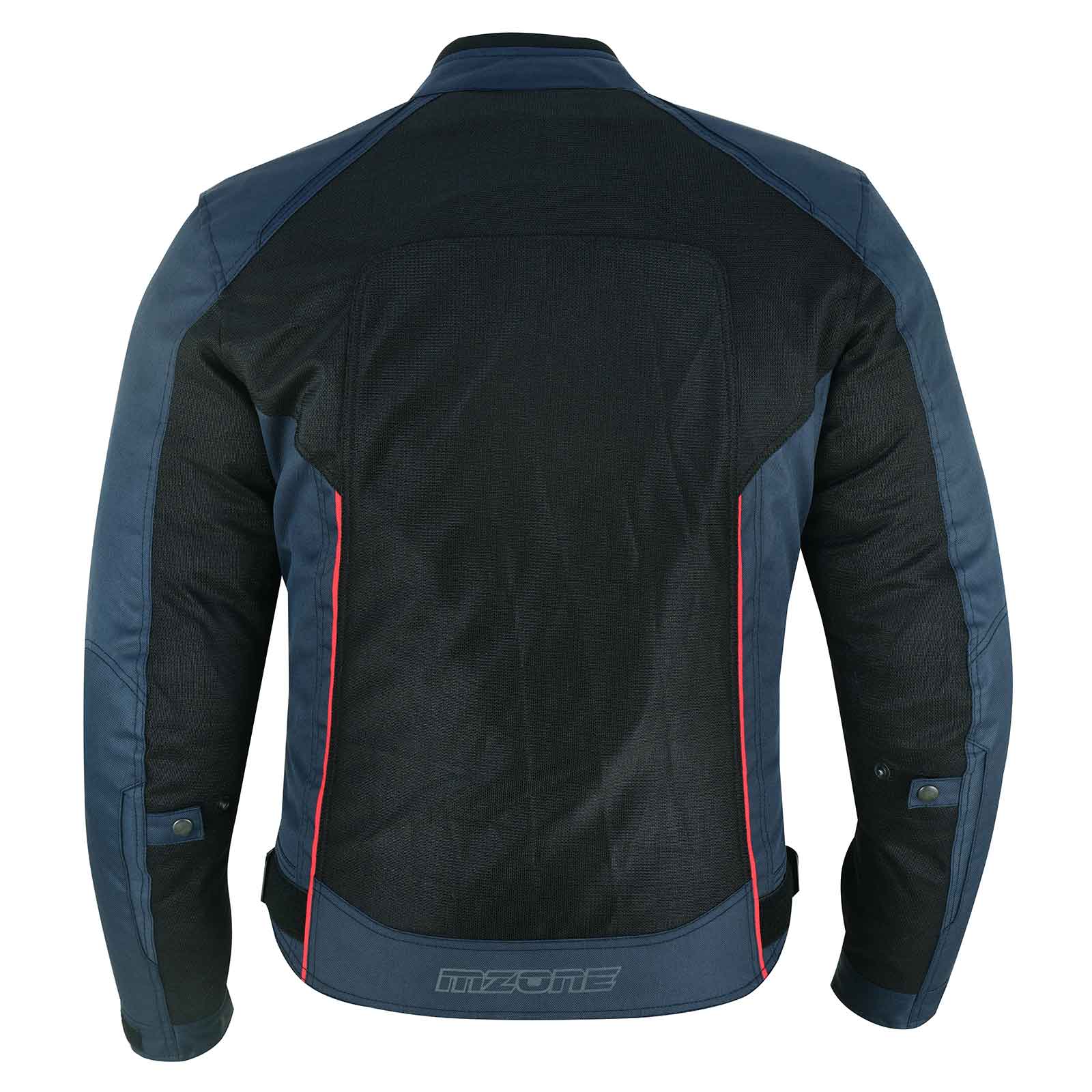 MZONE Ashton Summer Jacket – Black/Blue Motorcycle Gear with CE Protection