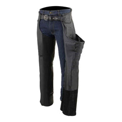 Men's Motorcycle Premium Multi pocket Leather Cowboy Biker Chaps Pants