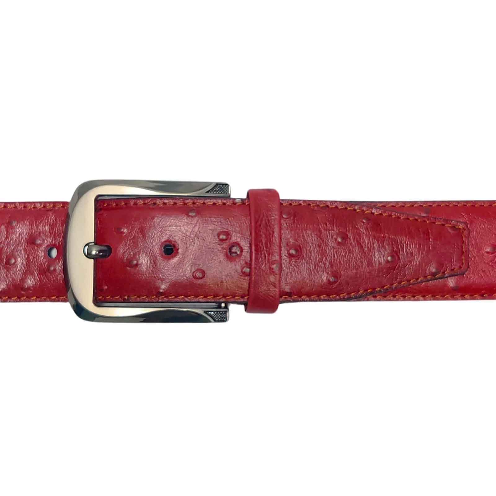 Genuine Ostrich Leather Belt for Men Handmade Luxury Formal & Casual Waist Belt for Business