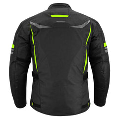 MZONE Nekma Flou Yellow Fluorescent Jacket – Waterproof Motorcycle Jacket