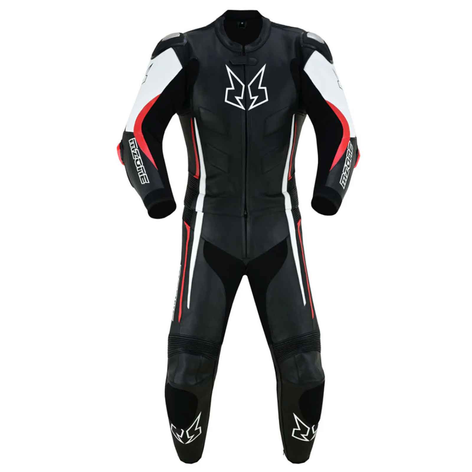 MZONE Imola 2-Piece Racing Suit – Premium Cowhide Leather Motorcycle Gear, CE Protection, High-Performance Biker Suit