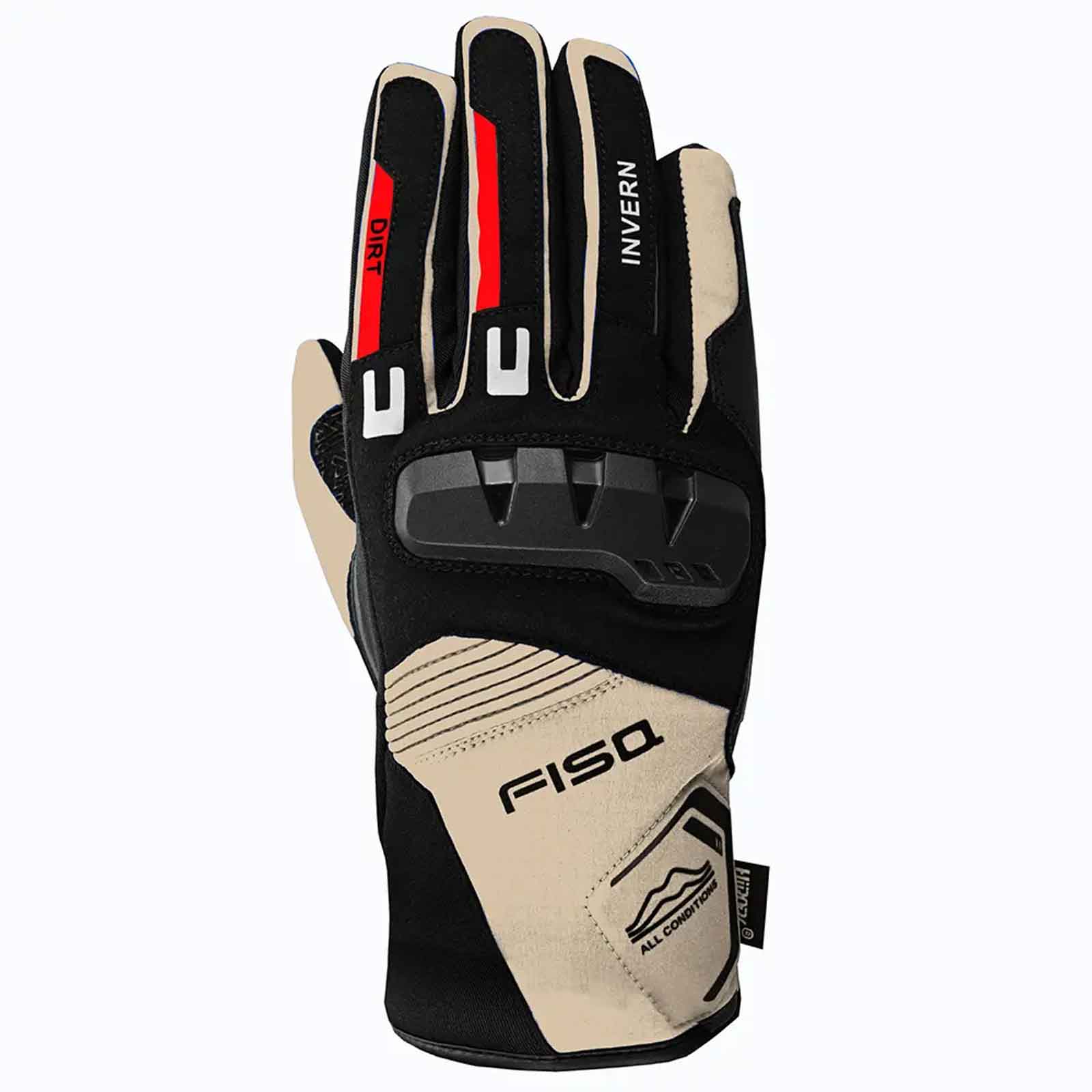 Guantes de invierno FISA Dirt Camel – Guantes de motocicleta impermeables con aislamiento para clima frío