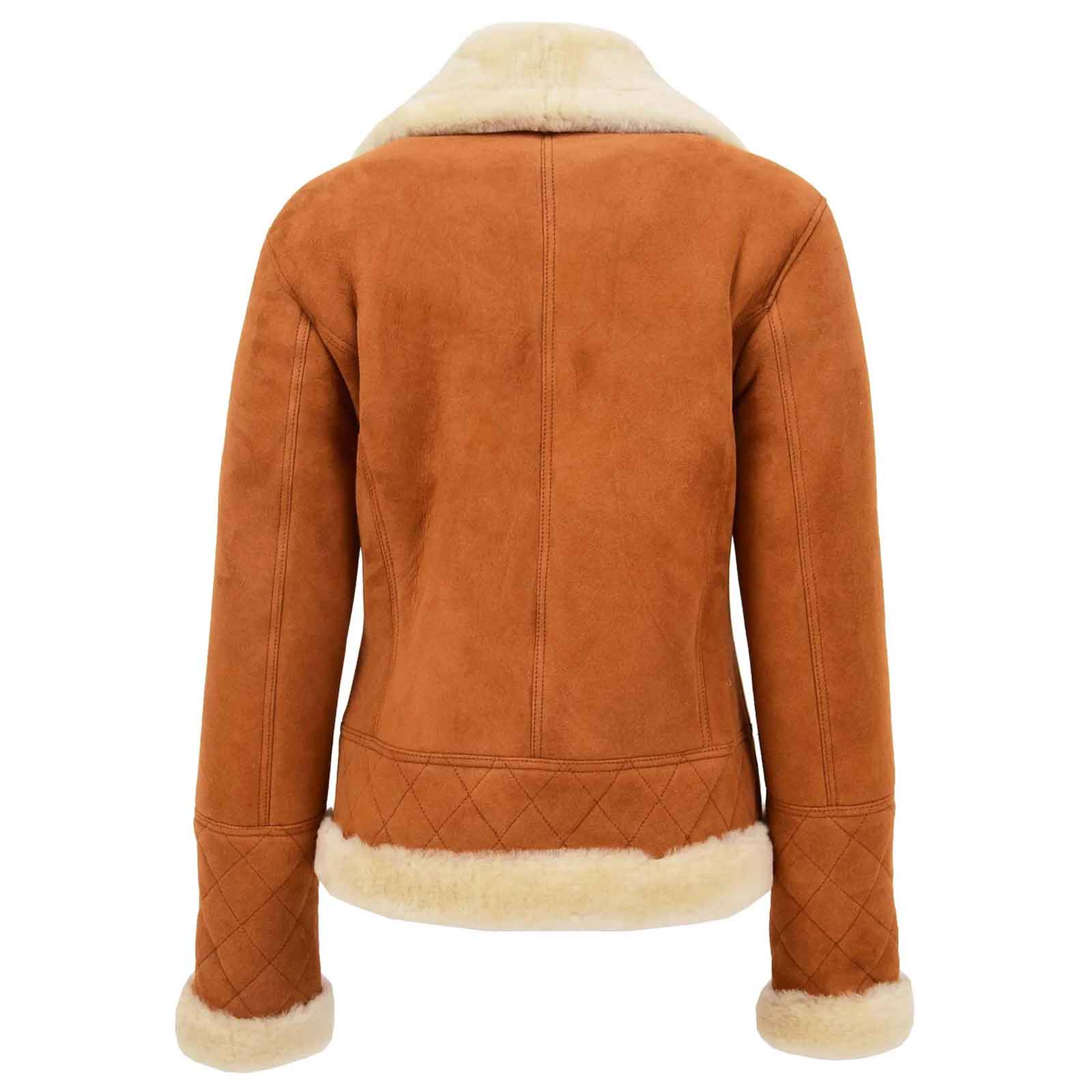 Regals Leather Premium Women’s Merino Sheepskin Aviator Jacket – Isabelle Tan