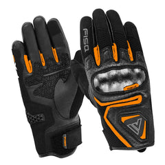 Guantes naranjas FISA FX3 – Guantes de piel de cabra para motociclista