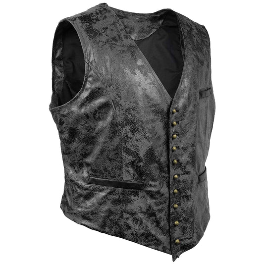 Best Quality Comfortable Men's Faux Leather Cowboy Waist Coat Vest