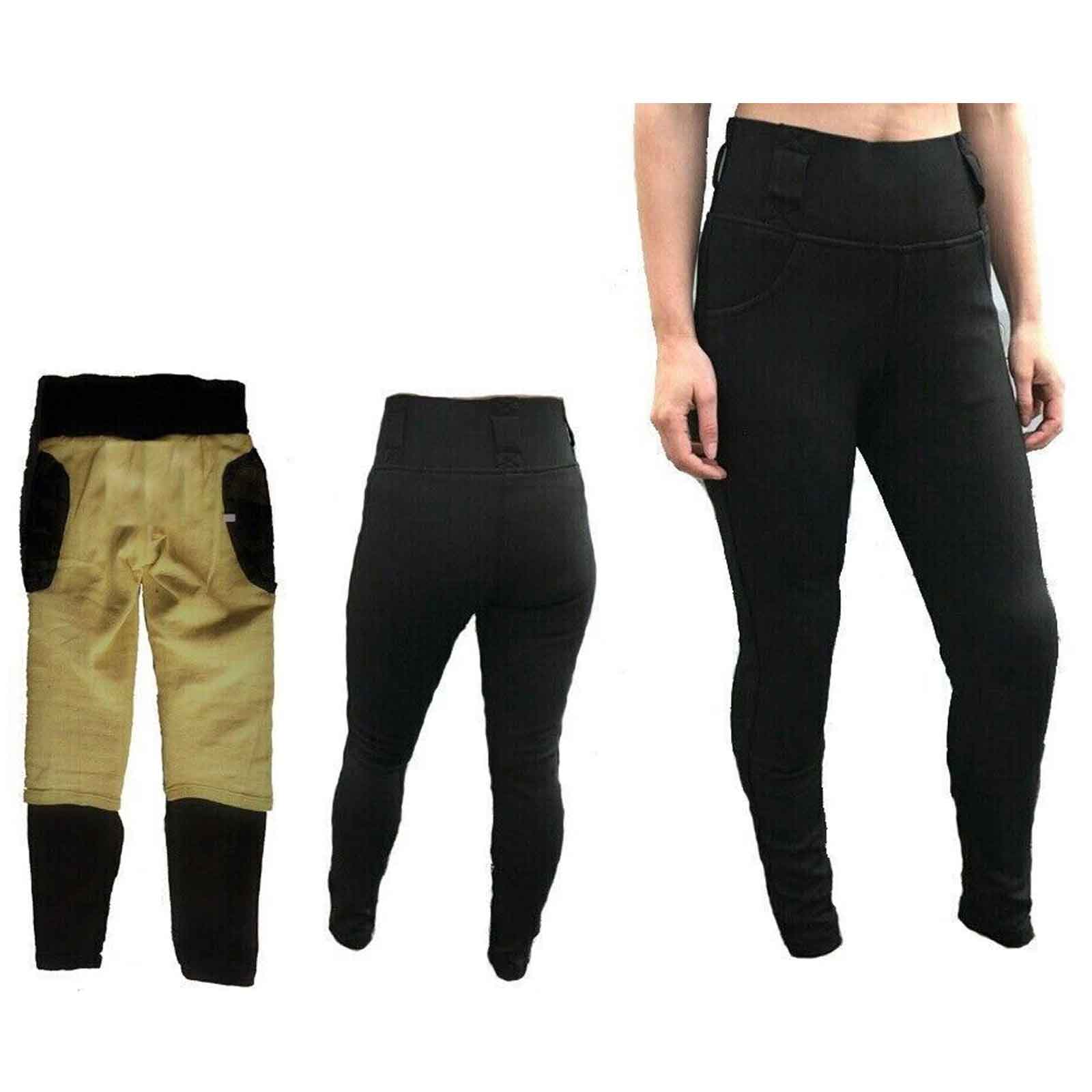 Regals Leather Ladies Kevlar Lined Motorcycle Leggings – Protective Riding Pants