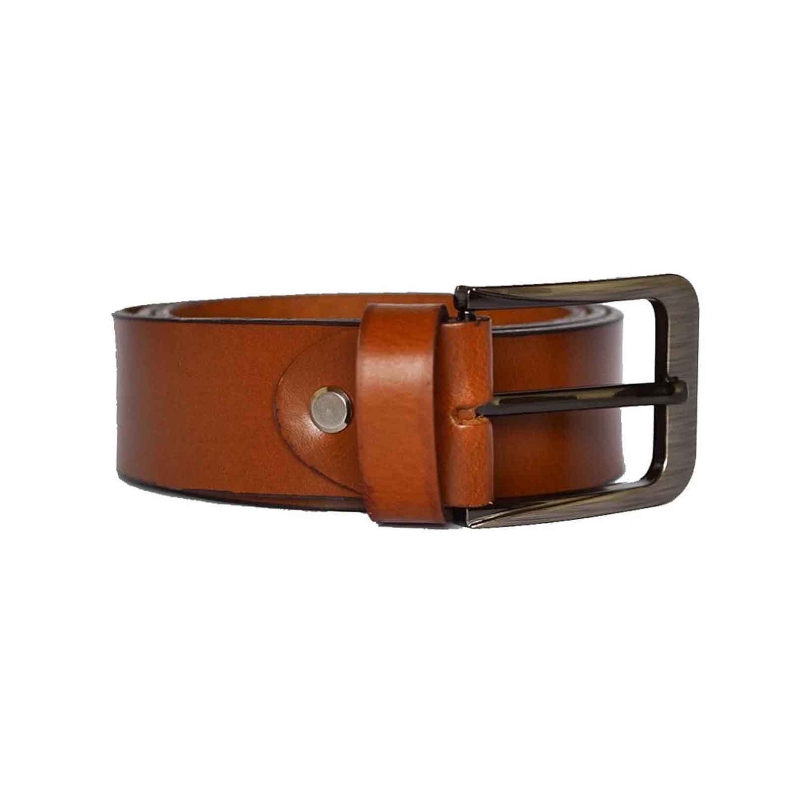 Men’s Light Brown Genuine Leather Belt