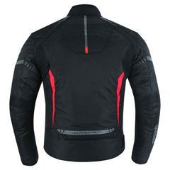 MZONE Sports Red Motorcycle Jacket – Durable Protective Riding Gear
