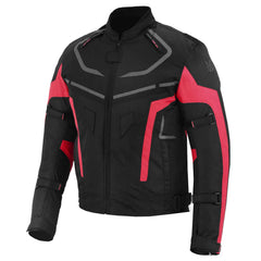 MZONE Valeco Red Jacket – Premium Motorcycle Gear with CE Protection