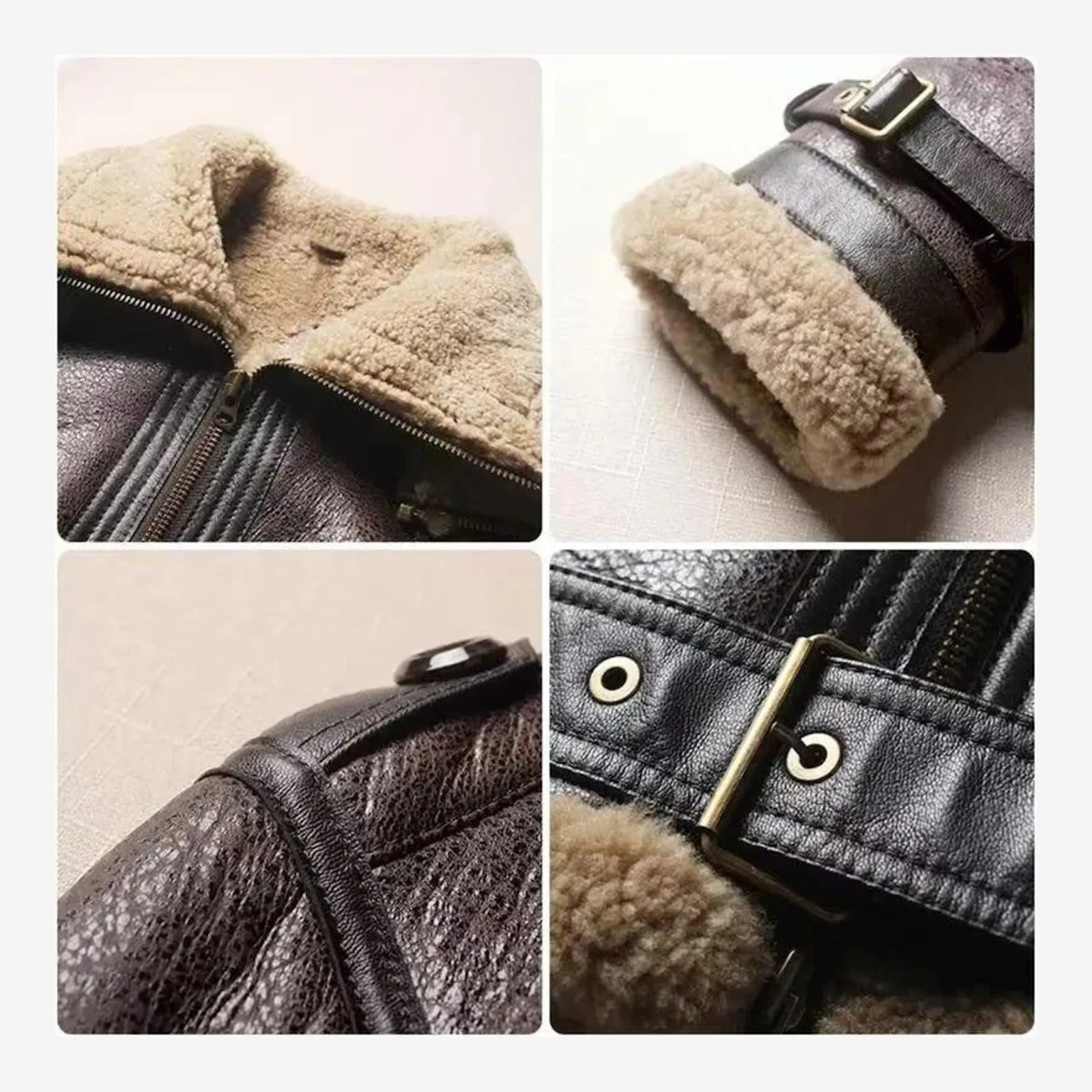 Women’s Sheepskin B3 Bomber Jacket | RAF Aviator Pilot Flying Coat | Brown Shearling Leather Jacket