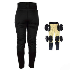 Regals Leather Ladies Kevlar Motorcycle Riding Leggings – Protective Biker Sports Touring Pants