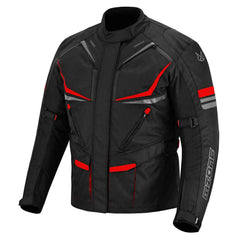 MZONE Nekma Red Jacket – Waterproof Motorcycle Jacket with CE Protection and Adjustable Fit