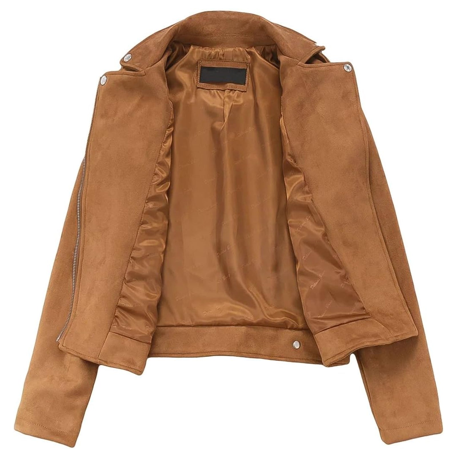 Women's Faux Suede Moto Biker Jacket – Stylish Casual Fashion Leather Look Coat by Regals Leather