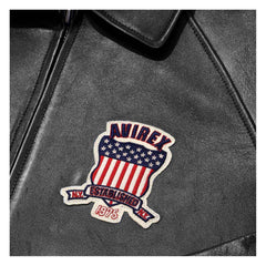 Best Seller Men’s Iconic Avirex Leather Jacket Black Leather Bomber Jacket Aviator Style