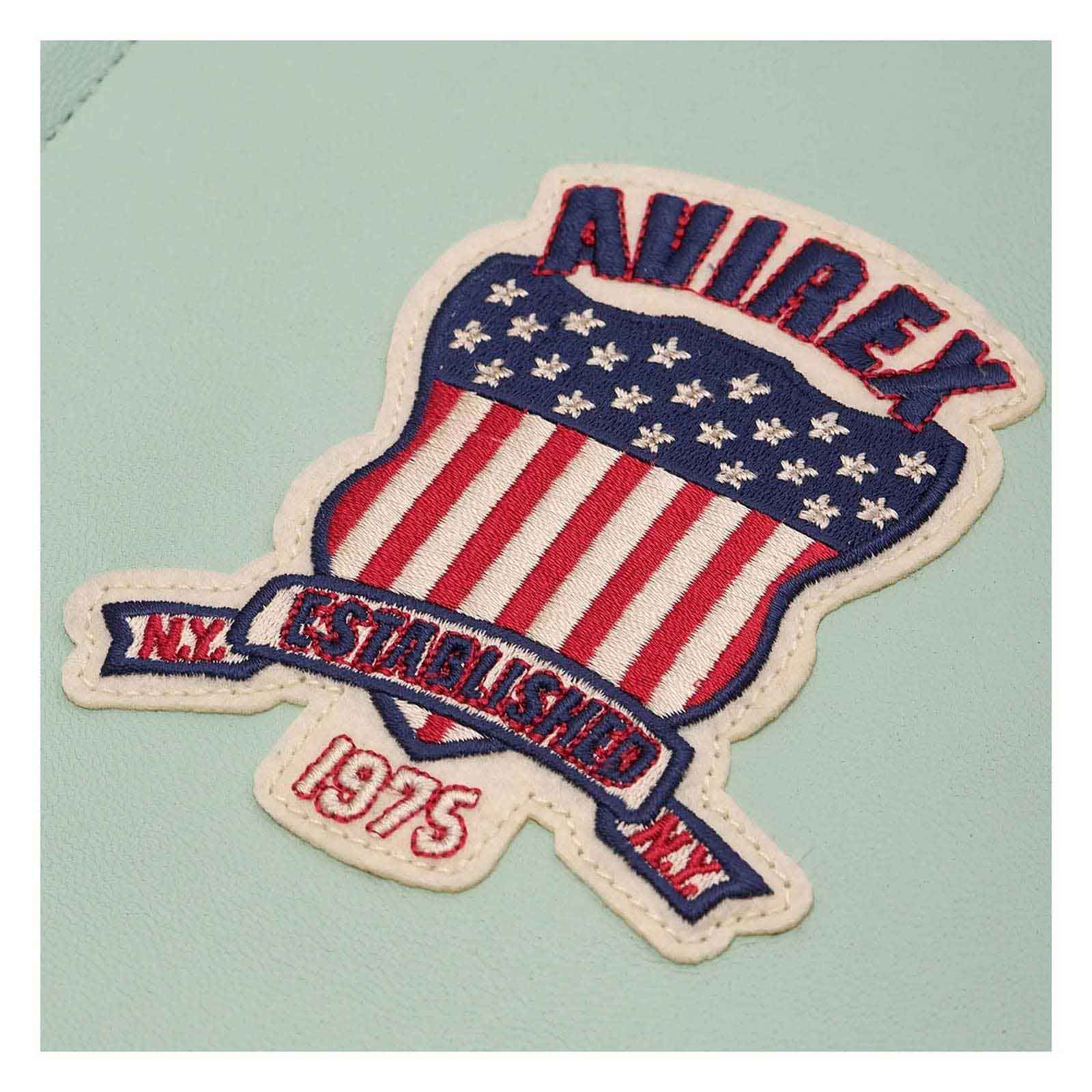 Best Quality Men’s Avirex Leather Jacket Light Green Leather Bomber Jacket Pilot Style