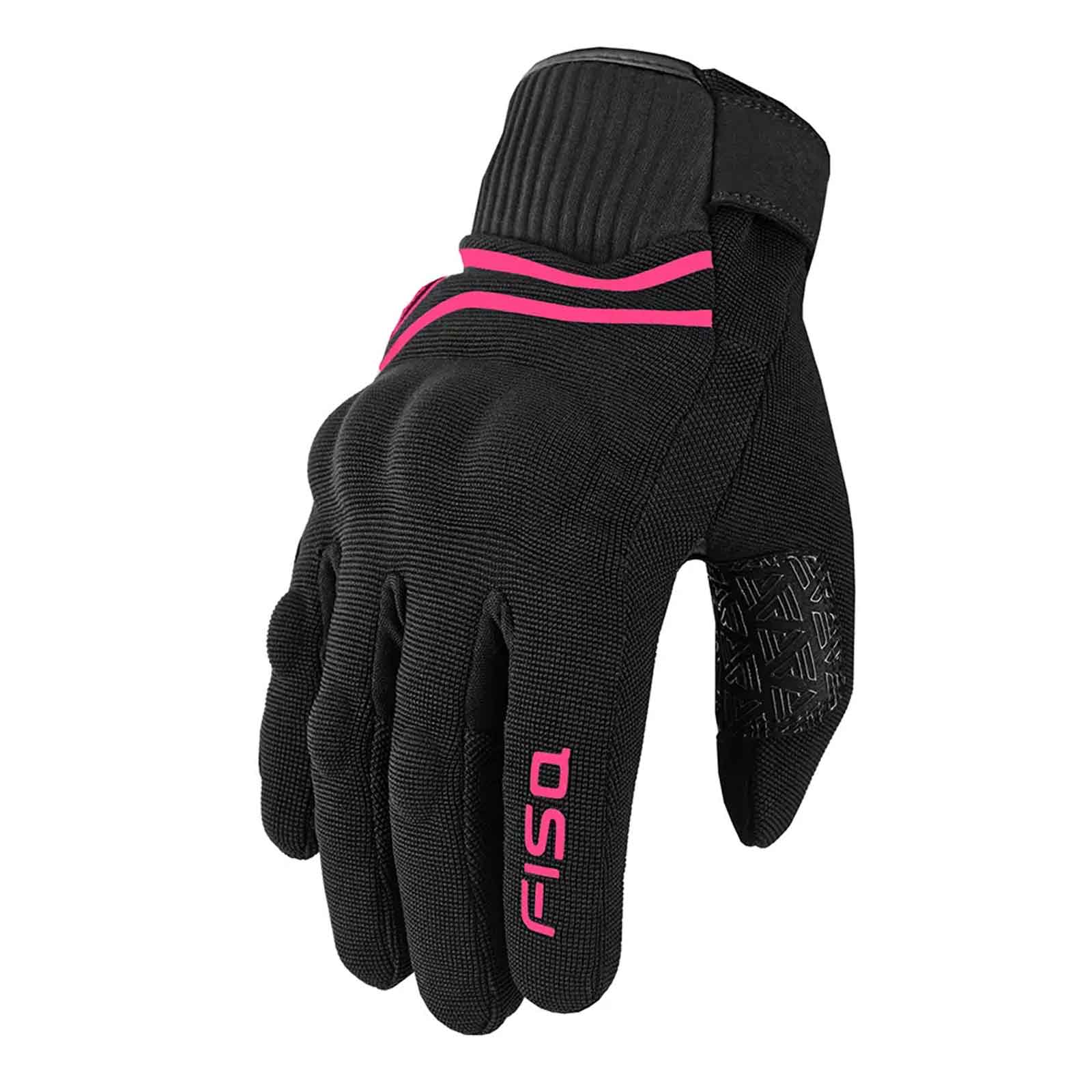 Guantes de verano para mujer FISA Sandro Lady Rosas – Guantes de moto ligeros y transpirables para mujer