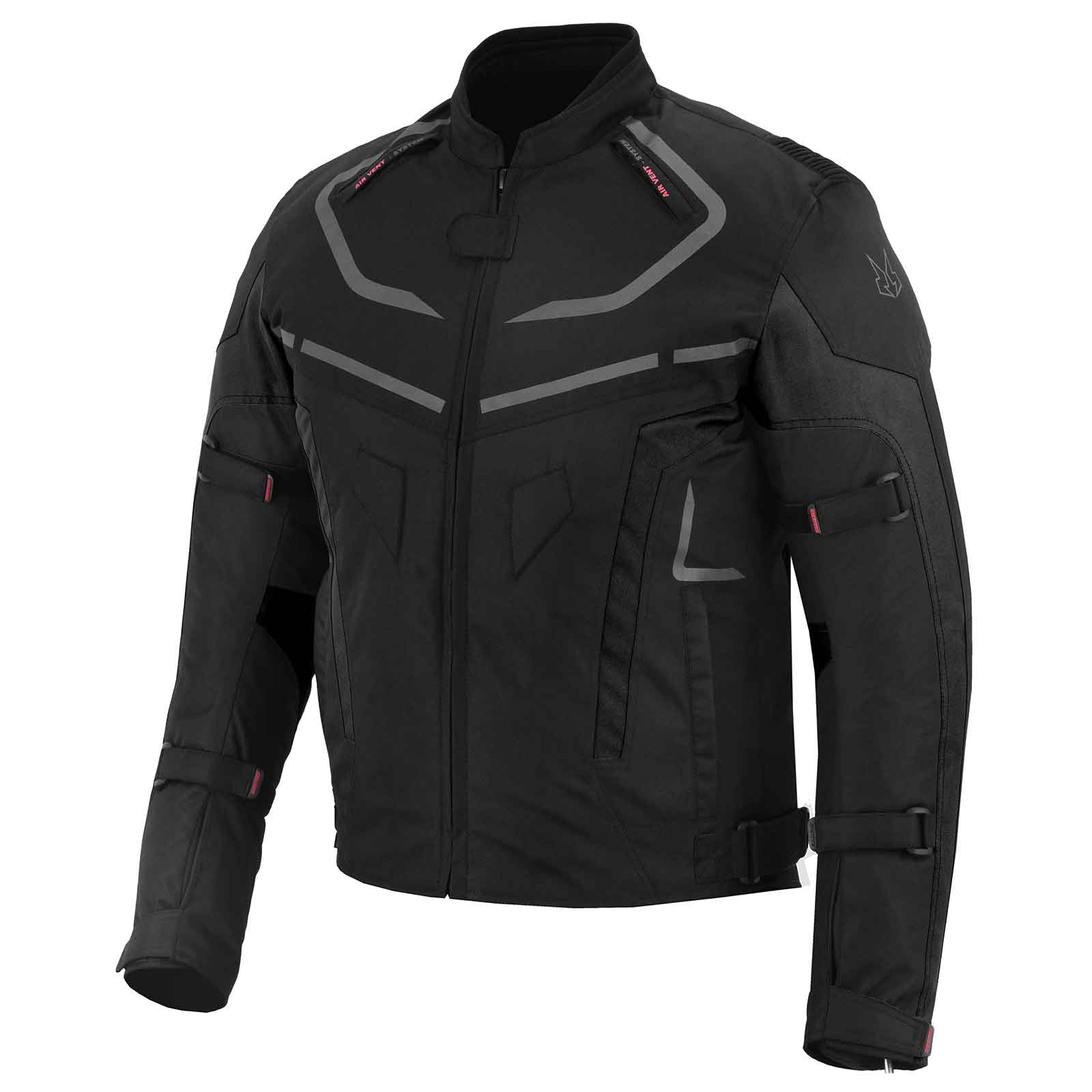 MZONE Valeco Black Jacket – Durable Waterproof Motorcycle Jacket