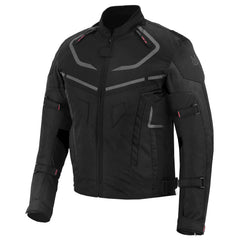 MZONE Valeco Black Jacket – Durable Waterproof Motorcycle Jacket