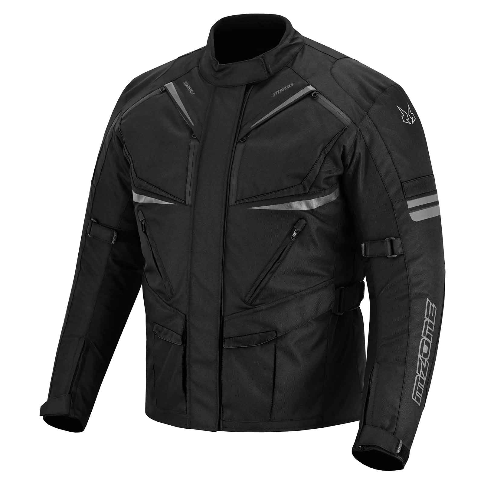 MZONE Nekma Black Motorcycle Jacket – Waterproof Protective Riding Jacket