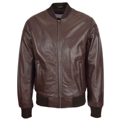 Ryan Brown MA-1 Leather Bomber Jacket for Men – Authentic Flight Style