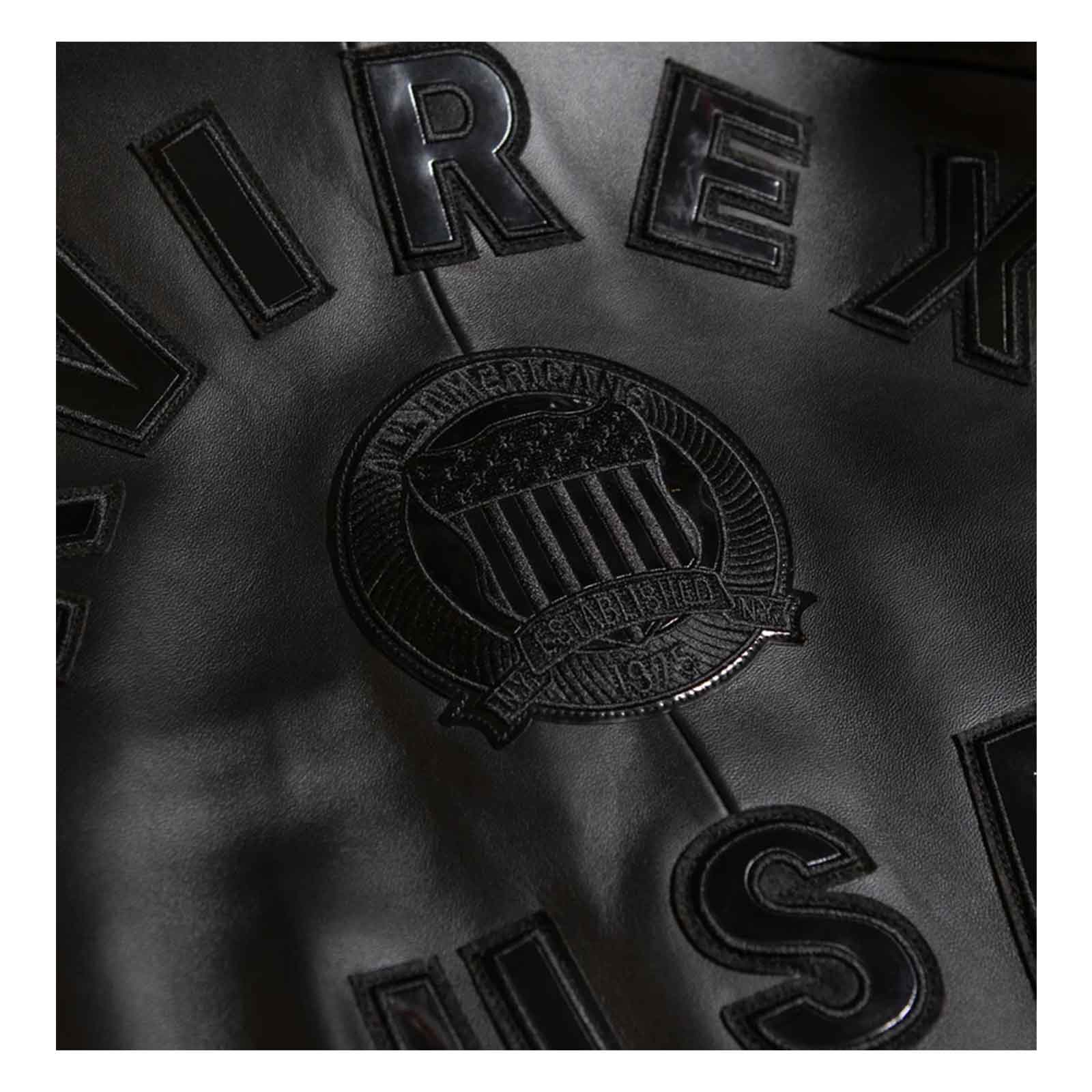 Best Seller Men’s Iconic Avirex Leather Jacket Black American Flight Jacket