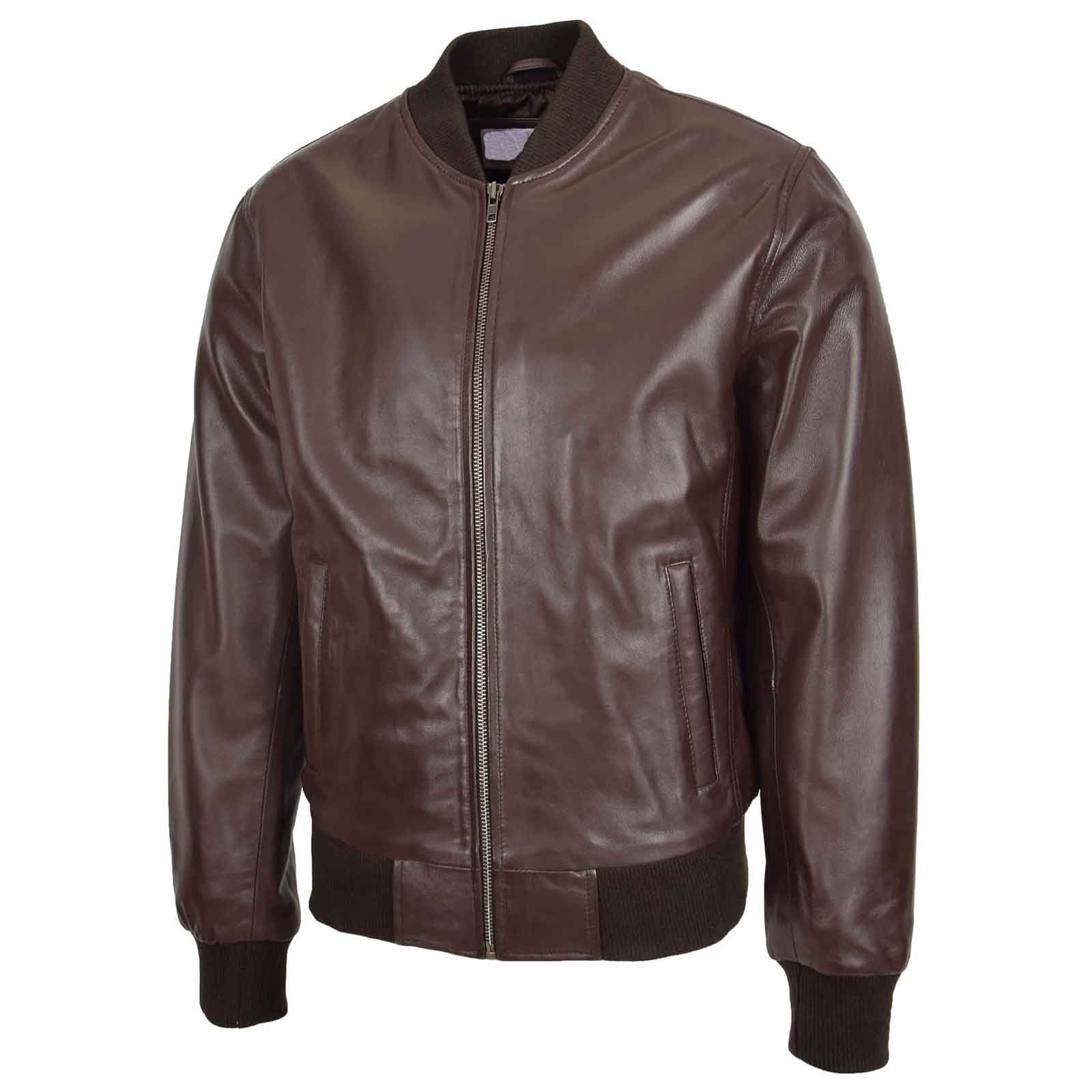 Ryan Brown MA-1 Leather Bomber Jacket for Men – Authentic Flight Style