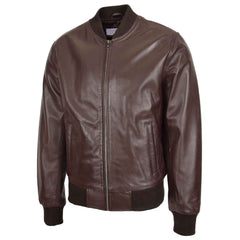 Ryan Brown MA-1 Leather Bomber Jacket for Men – Authentic Flight Style