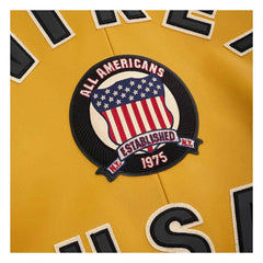 Best Quality Men’s Iconic Avirex Leather Jacket Yellow Leather Bomber Jacket Aviator Style