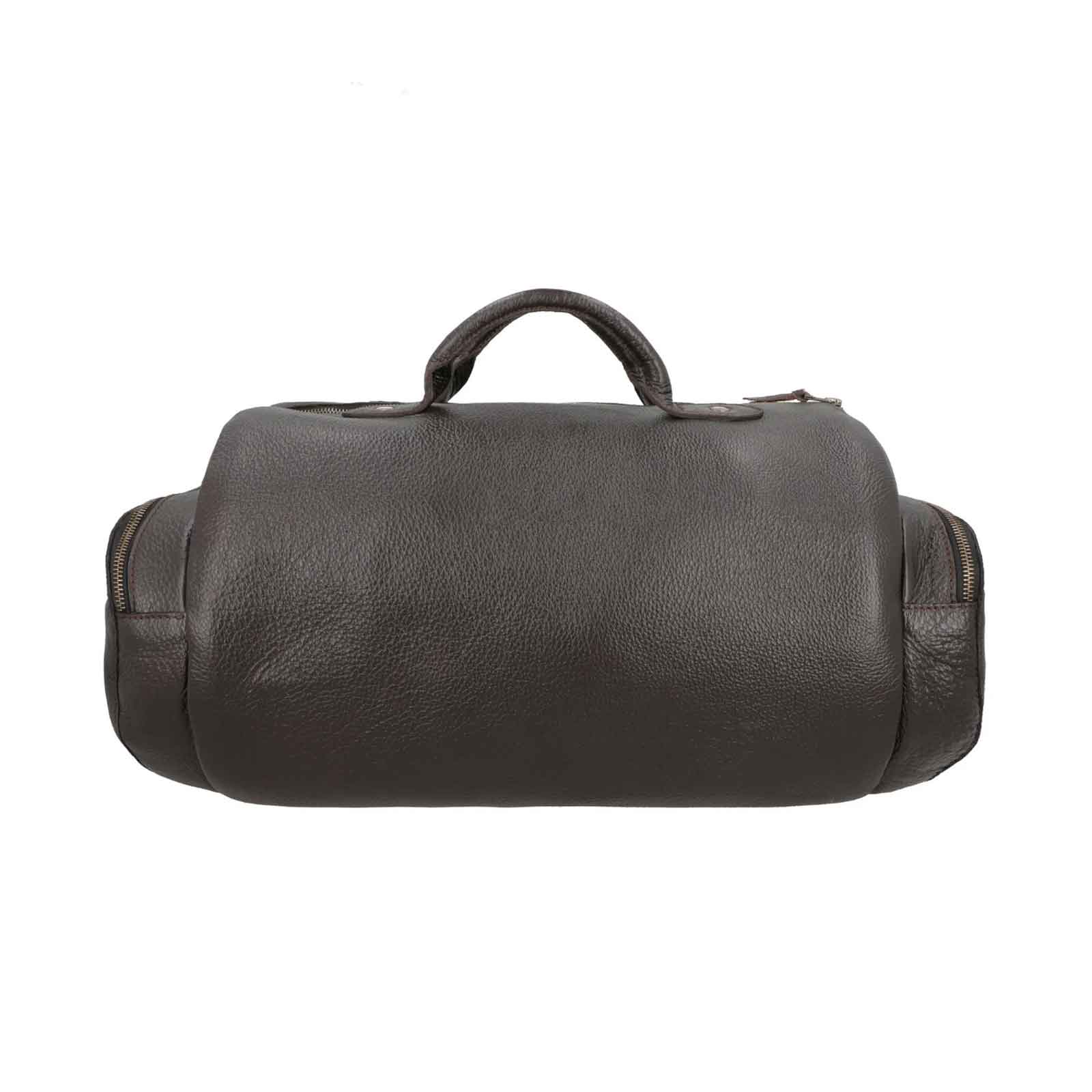Men’s Genuine Leather Gym Bag – Premium Duffel Bag for Travel, Overnight & Weekend Trips