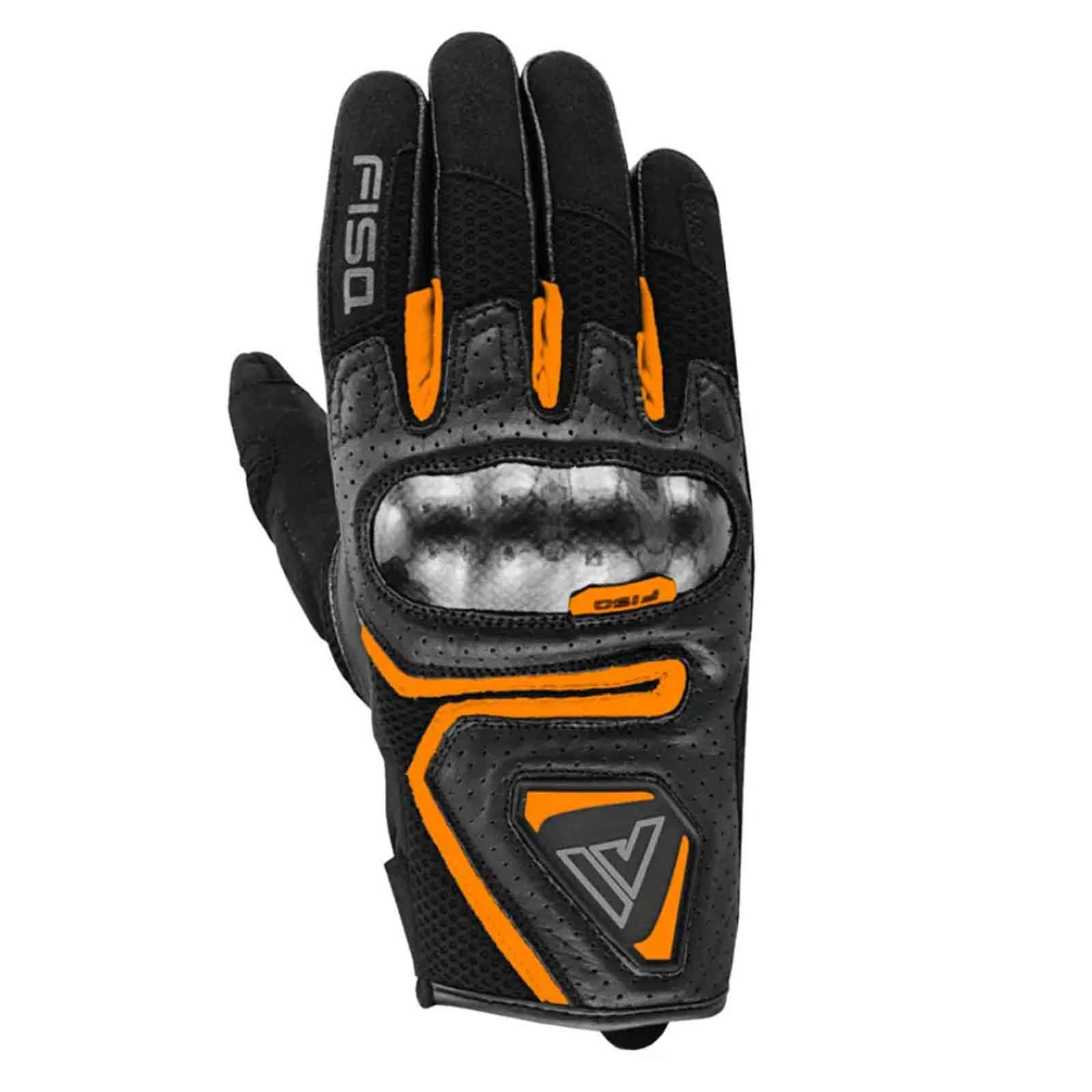 Guantes naranjas FISA FX3 – Guantes de piel de cabra para motociclista
