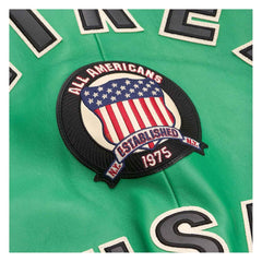 Handcrafted Men’s Avirex Leather Jacket Green Leather Bomber Jacket Classic Style