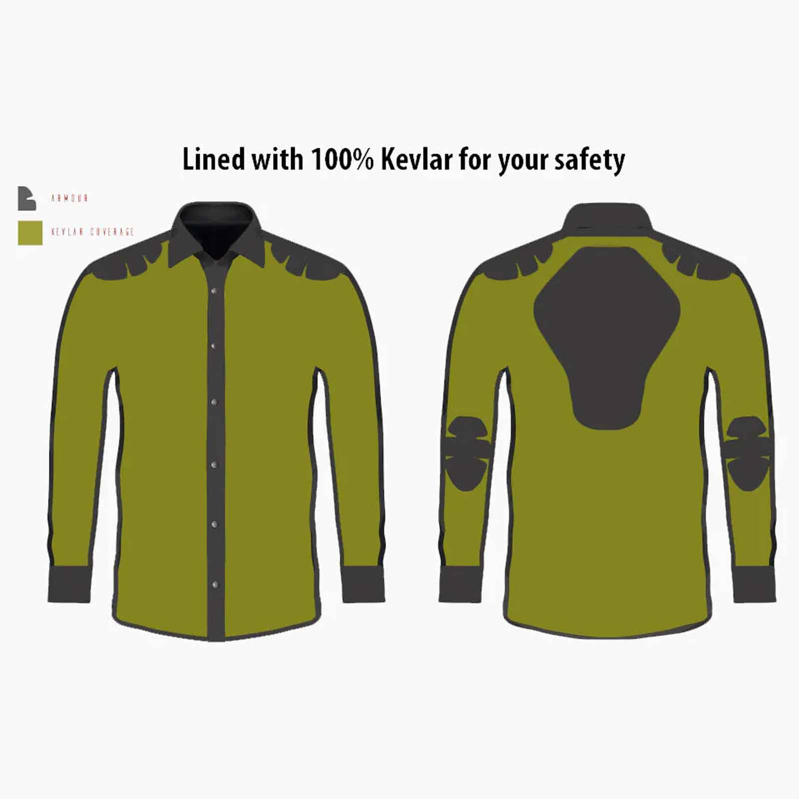 Regals Leather Red/White Exo Motorcycle Flannel Shirt with Kevlar Lining – CE Protective Riding Gear