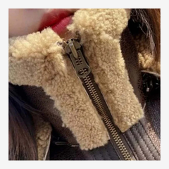 Women’s Sheepskin B3 Bomber Jacket | RAF Aviator Pilot Flying Coat | Brown Shearling Leather Jacket