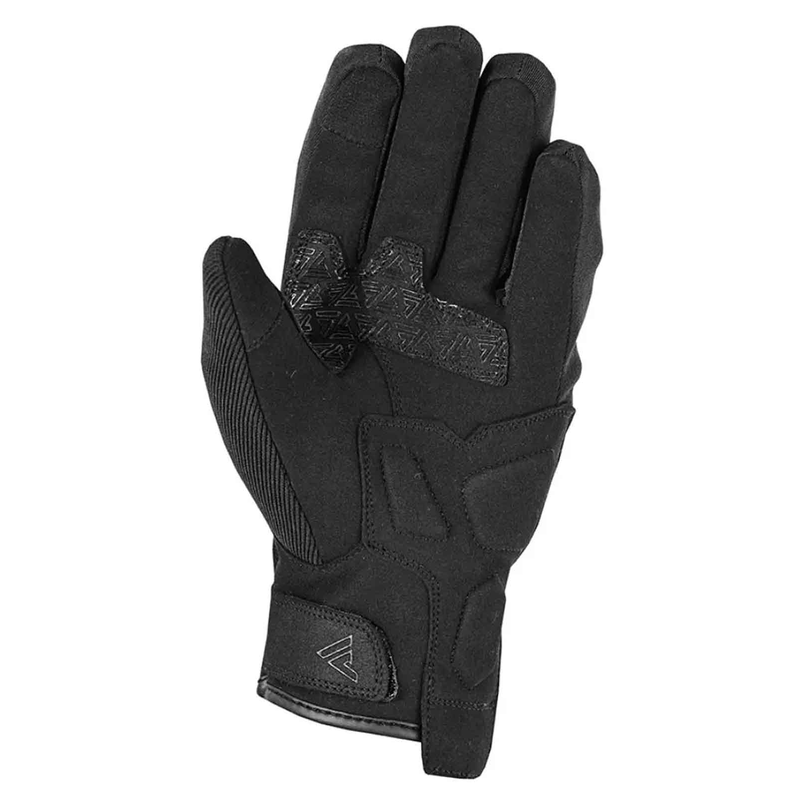 Guantes de Invierno FISA Targo Negros – Guantes de Moto Impermeables con Aislamiento para Clima Frío