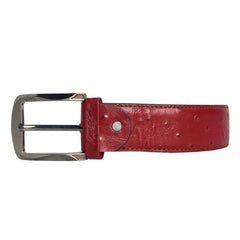 Genuine Ostrich Leather Belt for Men Handmade Luxury Formal & Casual Waist Belt for Business