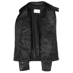 Regals Leather Men’s Quilted Biker Jacket – Jackson Black Genuine Leather