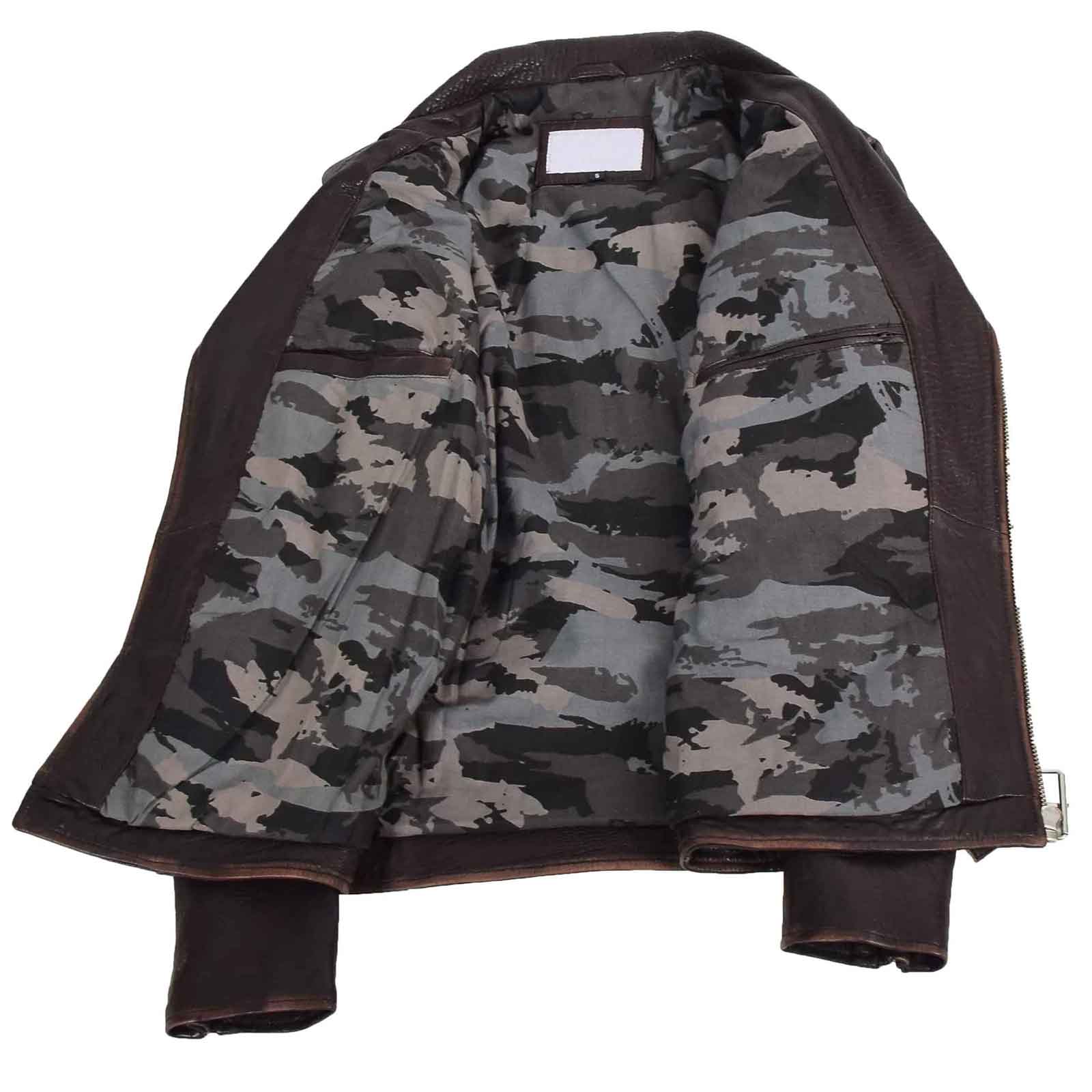 Men’s Real New Zealand Leather Biker Jacket – Brando Style Zip Nelson | Regals Leather