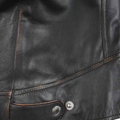 Dodge Women’s Vintage Rub-Off Brown Leather Jacket – Regals Leather