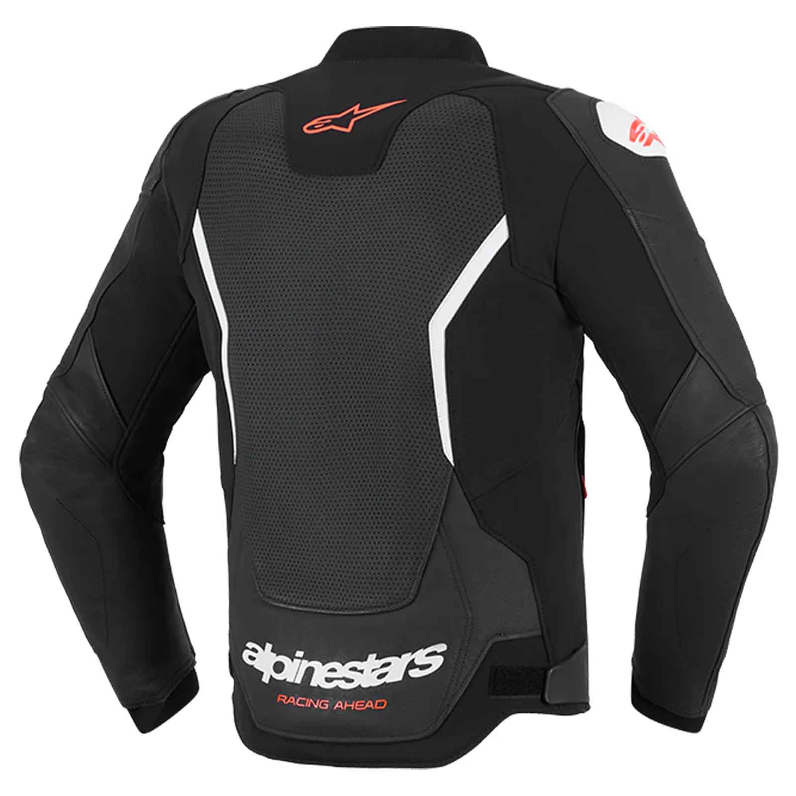 Alpinestars GP Force V2 Black White Leather Motorcycle Jacket | Professional Racing Biker Gear