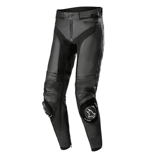 Pantalones de Cuero para Motocicleta Alpinestars Missile V3 Negros – Pantalones de Motorista de Carreras con Protección CE