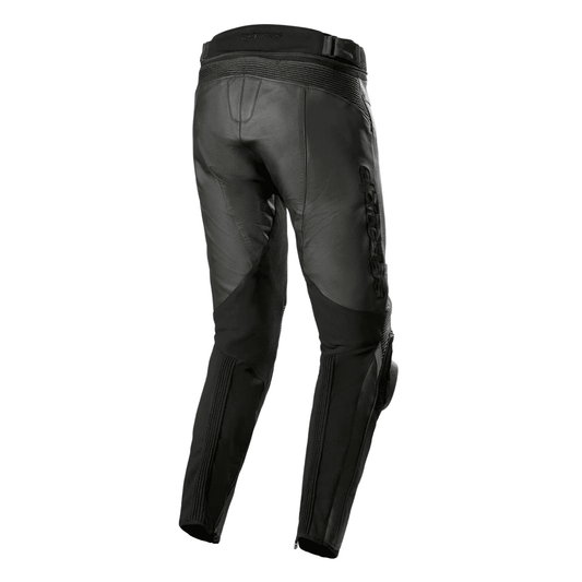 Pantalones de motociclismo Alpinestars Missile V3 blancos – Pantalones de cuero protectores con certificación CE para motociclista