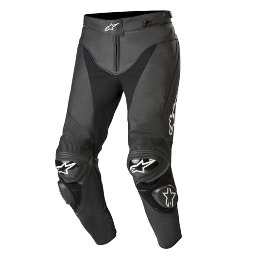 Alpinestars Racing Motorcycle Pants Leather V2 – Pantalones de Protección Aprobados por la CE, MotoGP