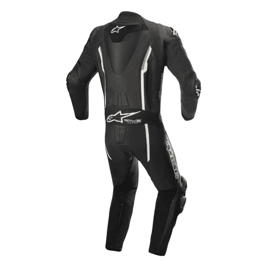 Alpinestars Leather Moto Suit with CE Armors – Aerodynamic Motorcycle Racing Wear for Riders